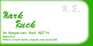 mark ruck business card